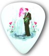 Wedded couple guitar pick